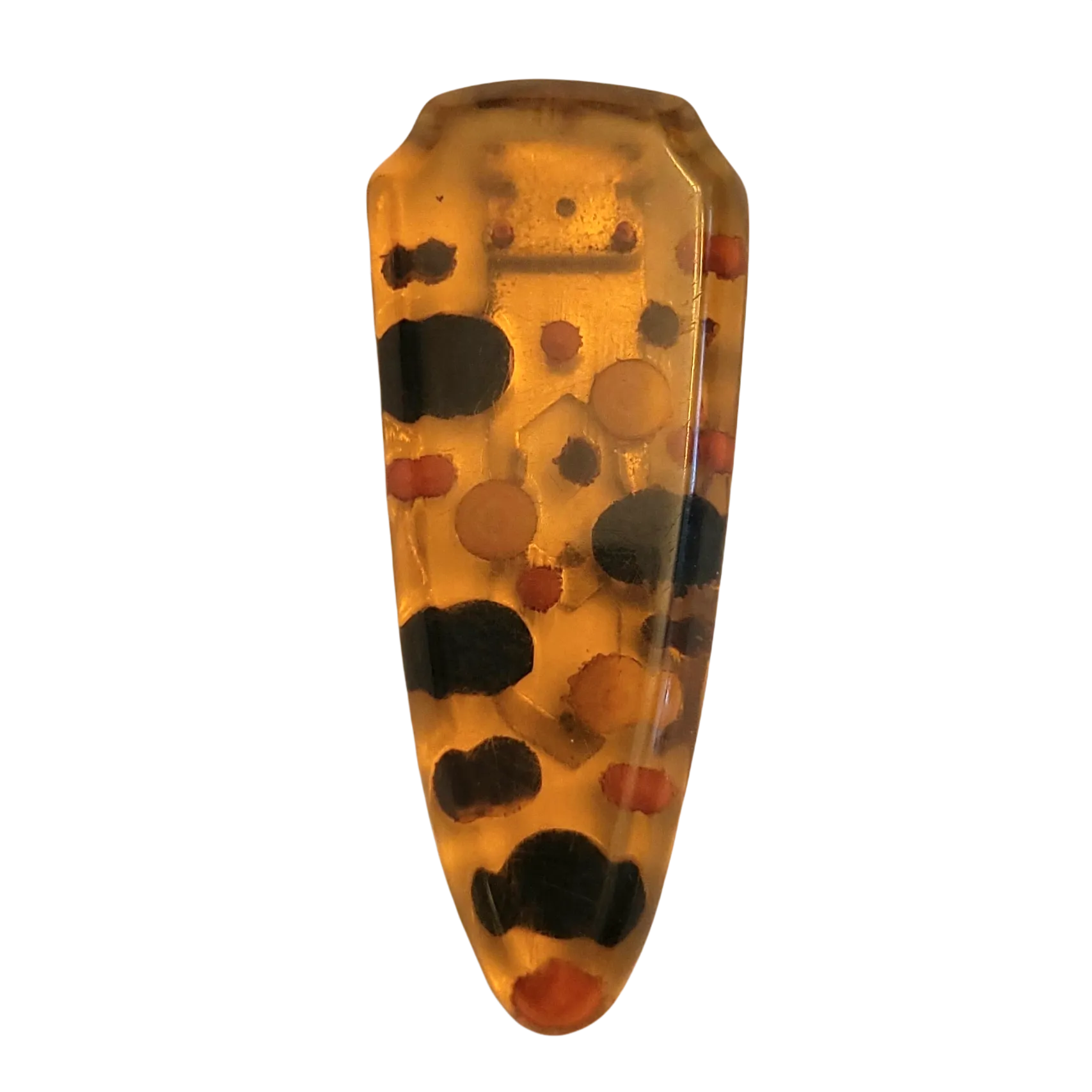 Applejuice Polka Dot Bakelite Dress Clip