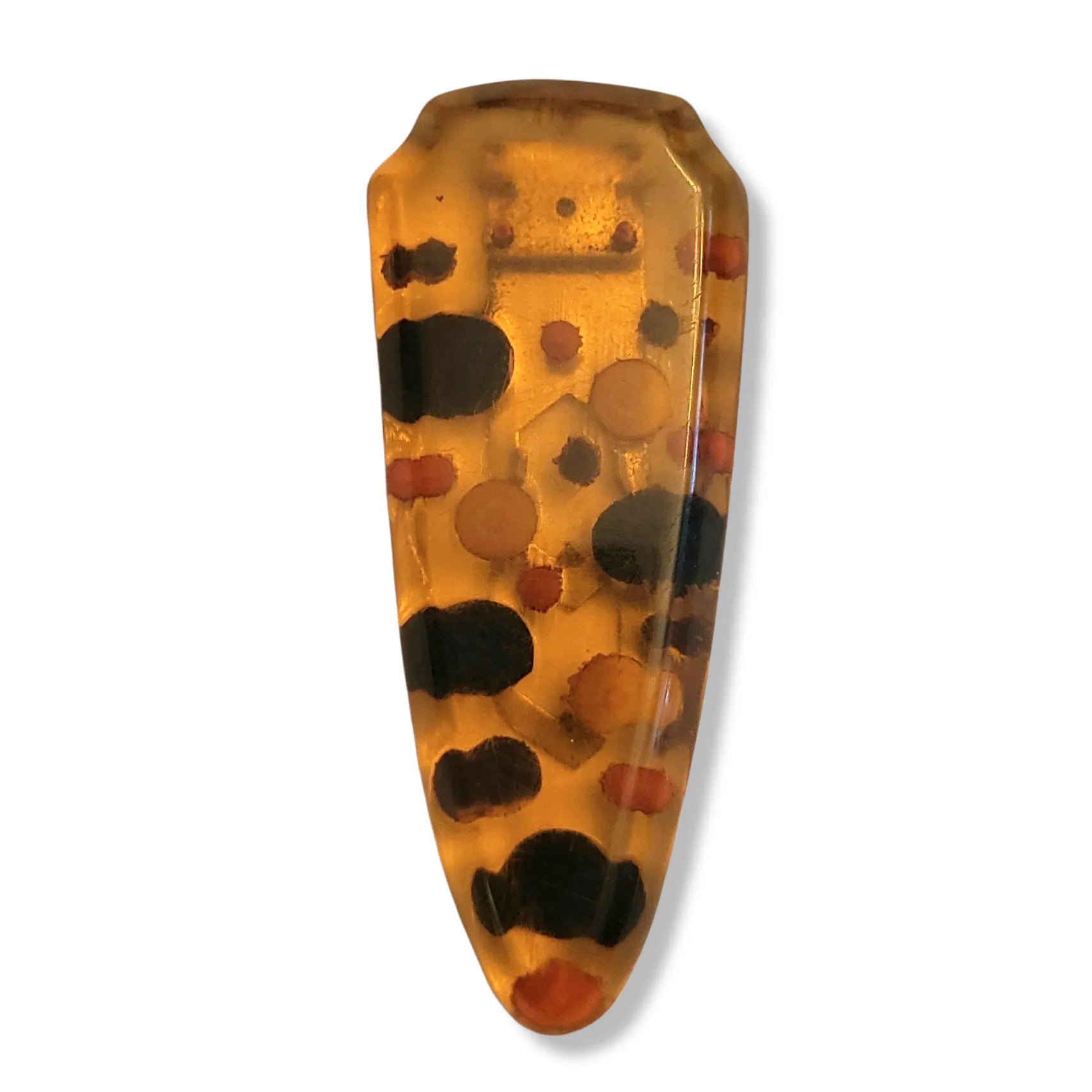 Applejuice Polka Dot Bakelite Dress Clip