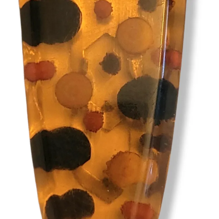 Applejuice Polka Dot Bakelite Dress Clip