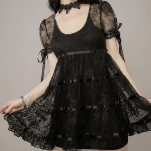Delicate Iron Garden Fence   Dress Kawaii Academia Y2K Cottagecore Coquette Fairycore Dollette Princesscore
