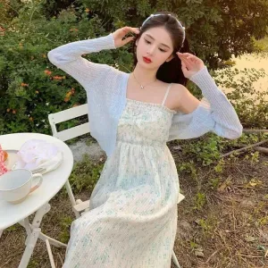 Faerie Dust Party Confetti      Dress with Optional Cardigan or Top Set Kawaii Academia Y2K Cottagecore Coquette Fairycore Dollette Princesscore