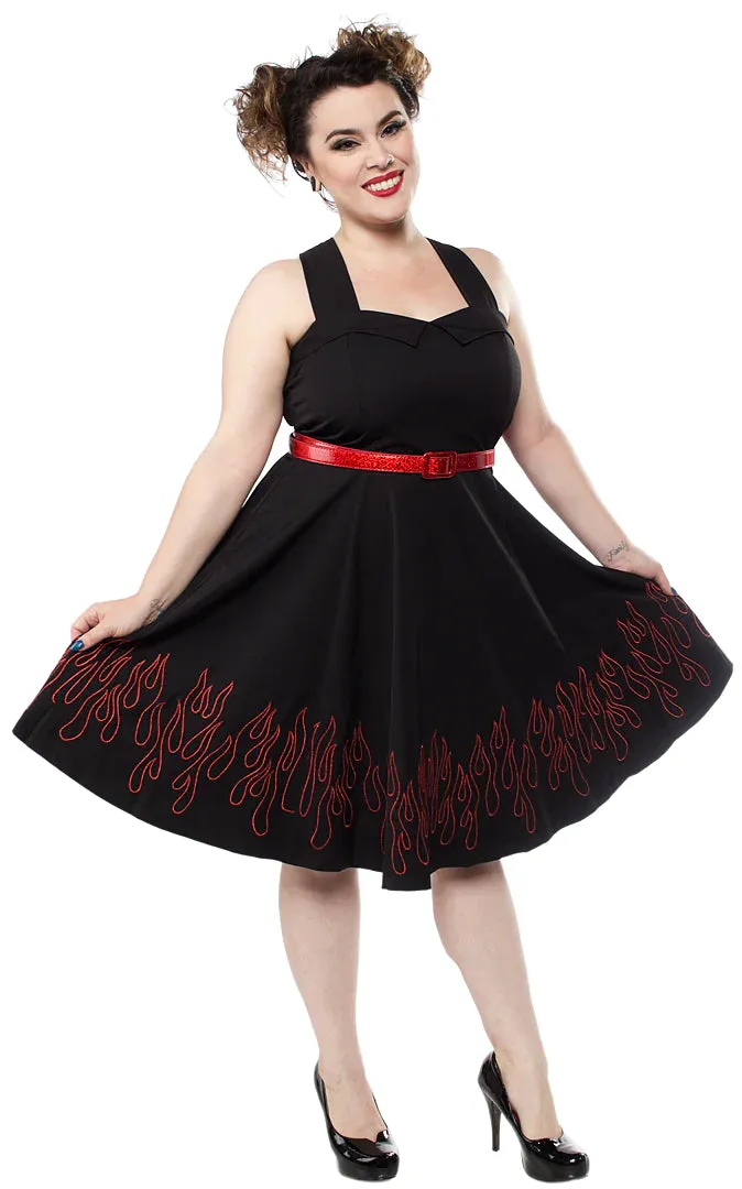 Flames Veronica Swing Dress