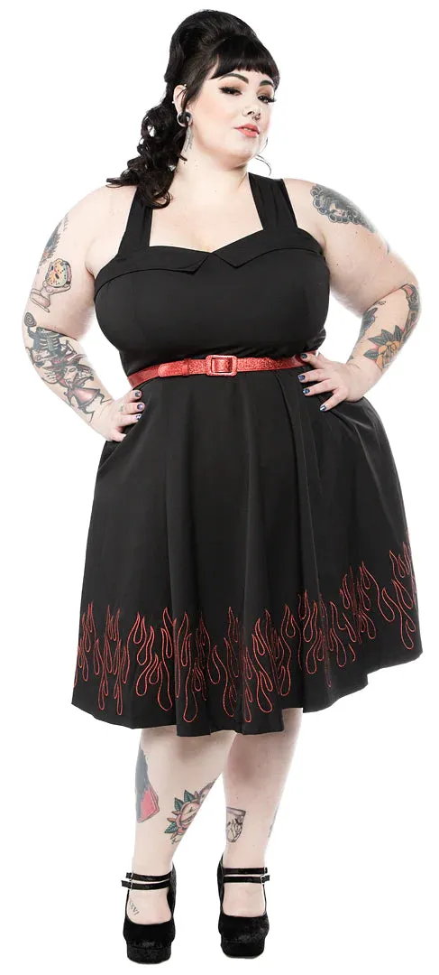 Flames Veronica Swing Dress