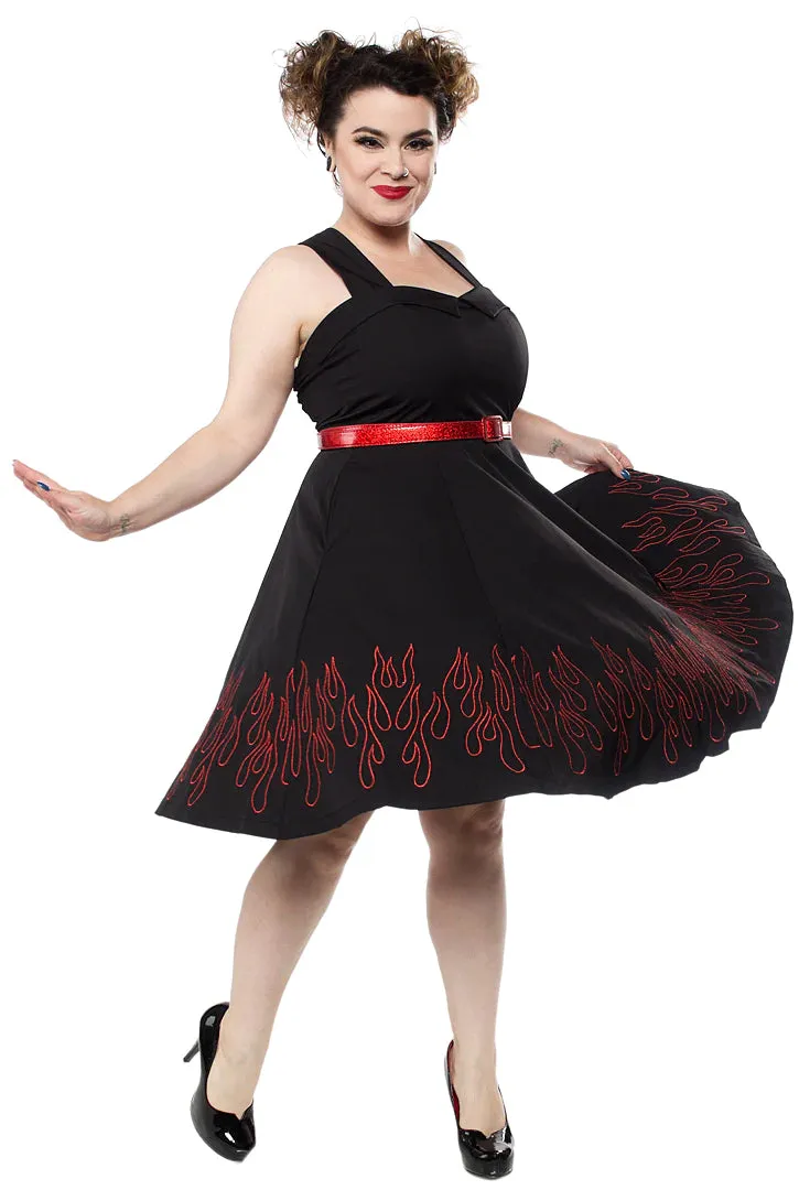 Flames Veronica Swing Dress