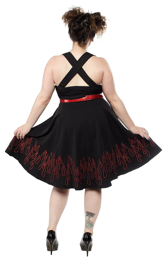 Flames Veronica Swing Dress