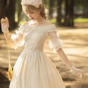 Little Duchess  Dress Kawaii Academia Y2K Cottagecore Coquette Fairycore Dollette Princesscore