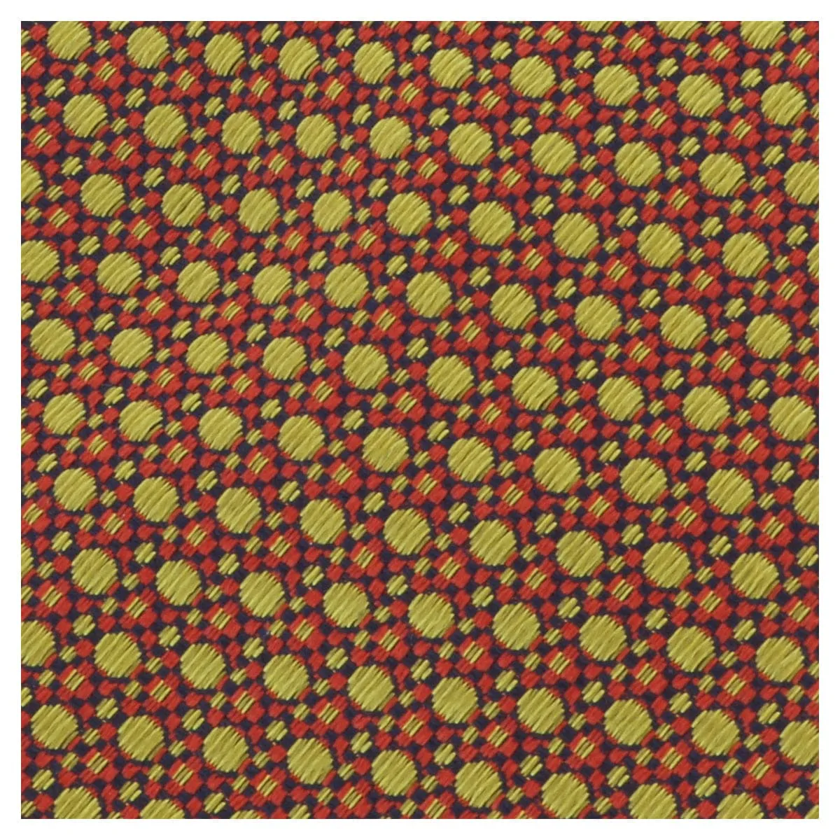 Missoni U5069 Gold/Red Polka Dot Pure Silk Tie