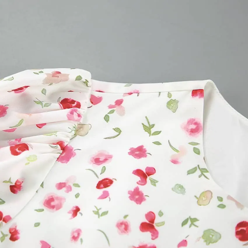 Printed floral dress