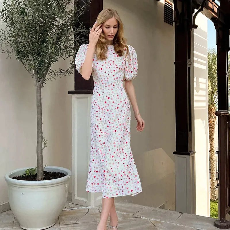 Printed floral dress