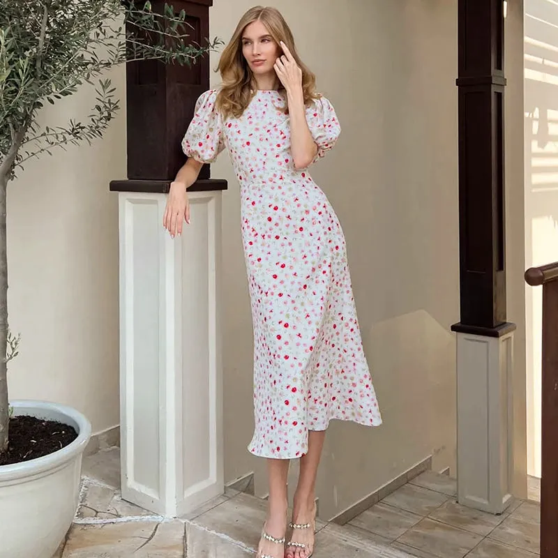 Printed floral dress