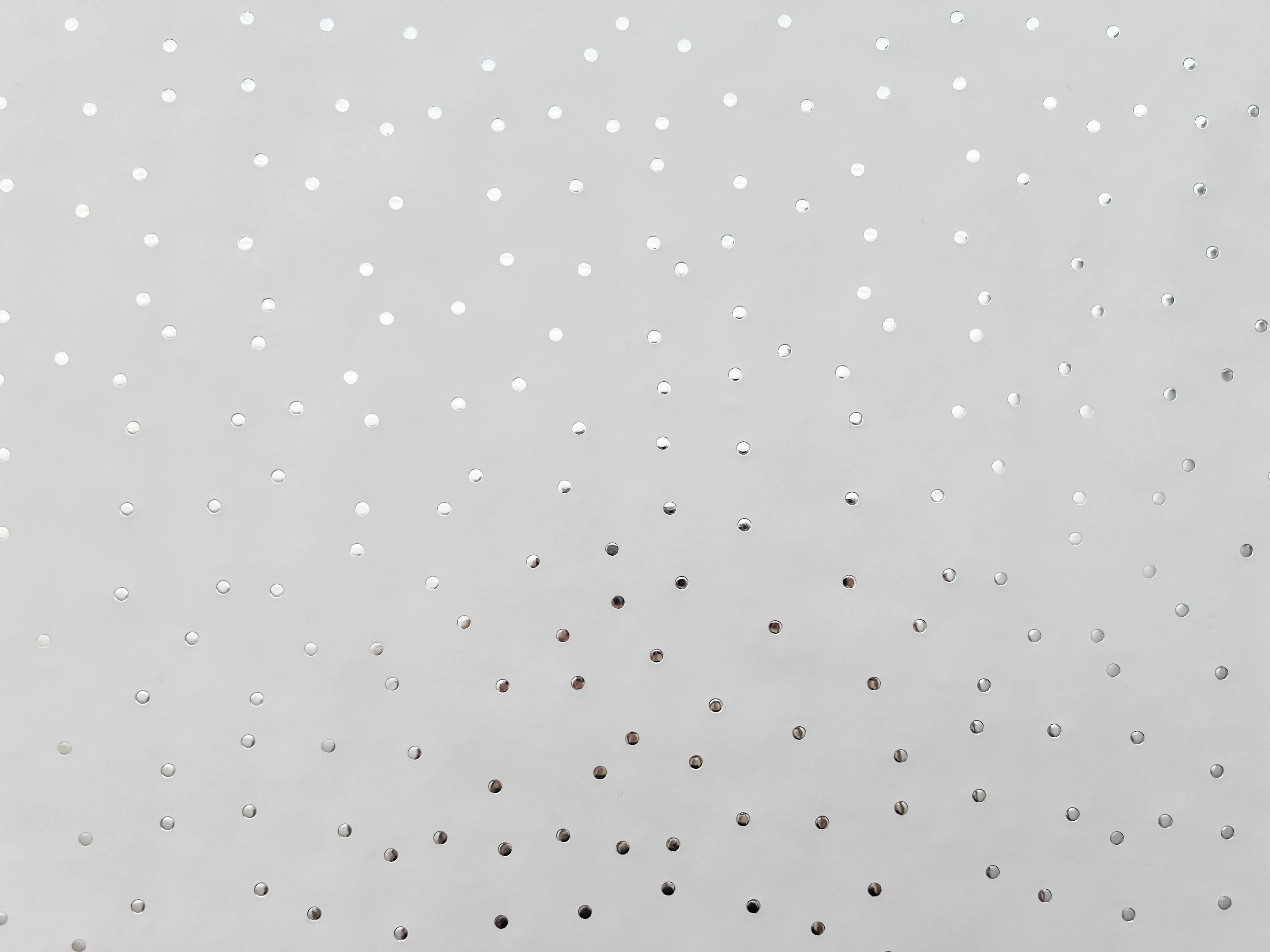 Silver Metallic Polka Dot Wrapping Paper - Single Roll