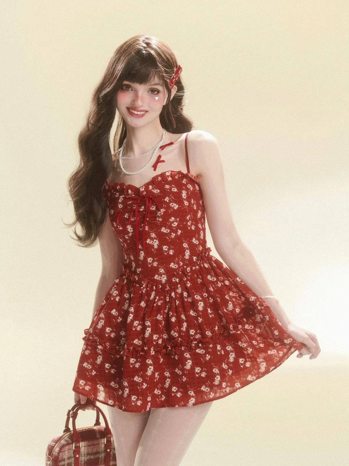 Sweet French Dress Flower Summer