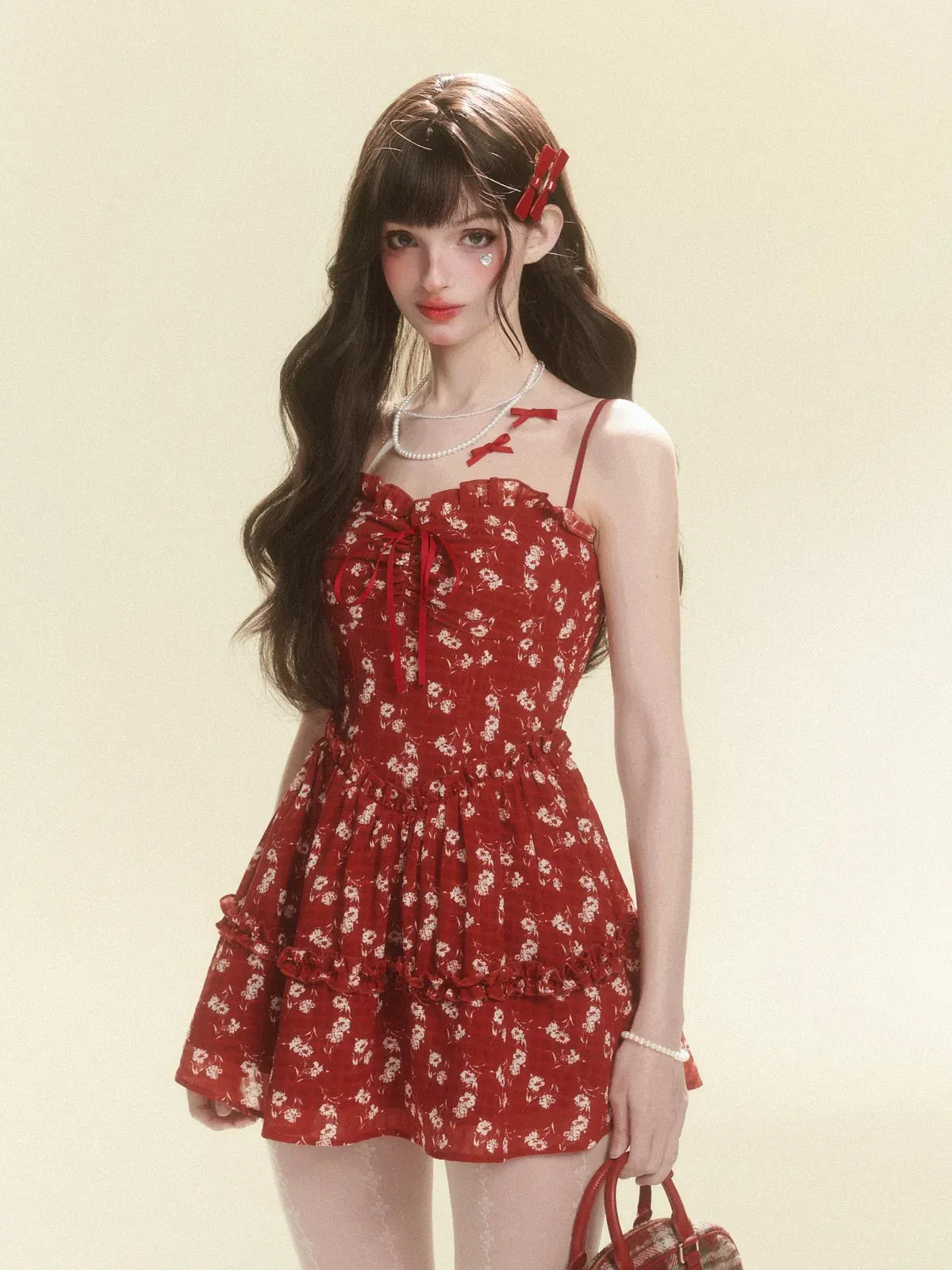 Sweet French Dress Flower Summer