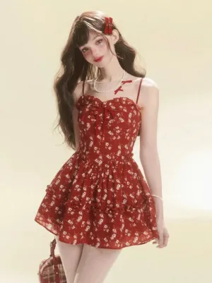 Sweet French Dress Flower Summer