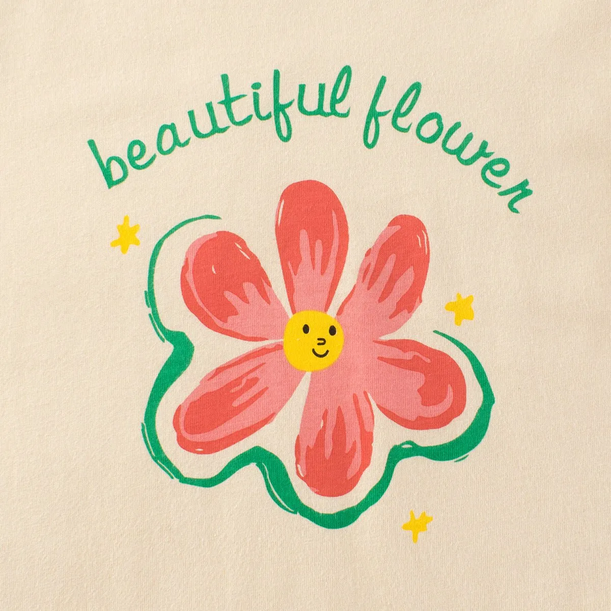 Toddler/Kid Girl's Short Sleeve Beautiful Flower Print Design T-Shirt