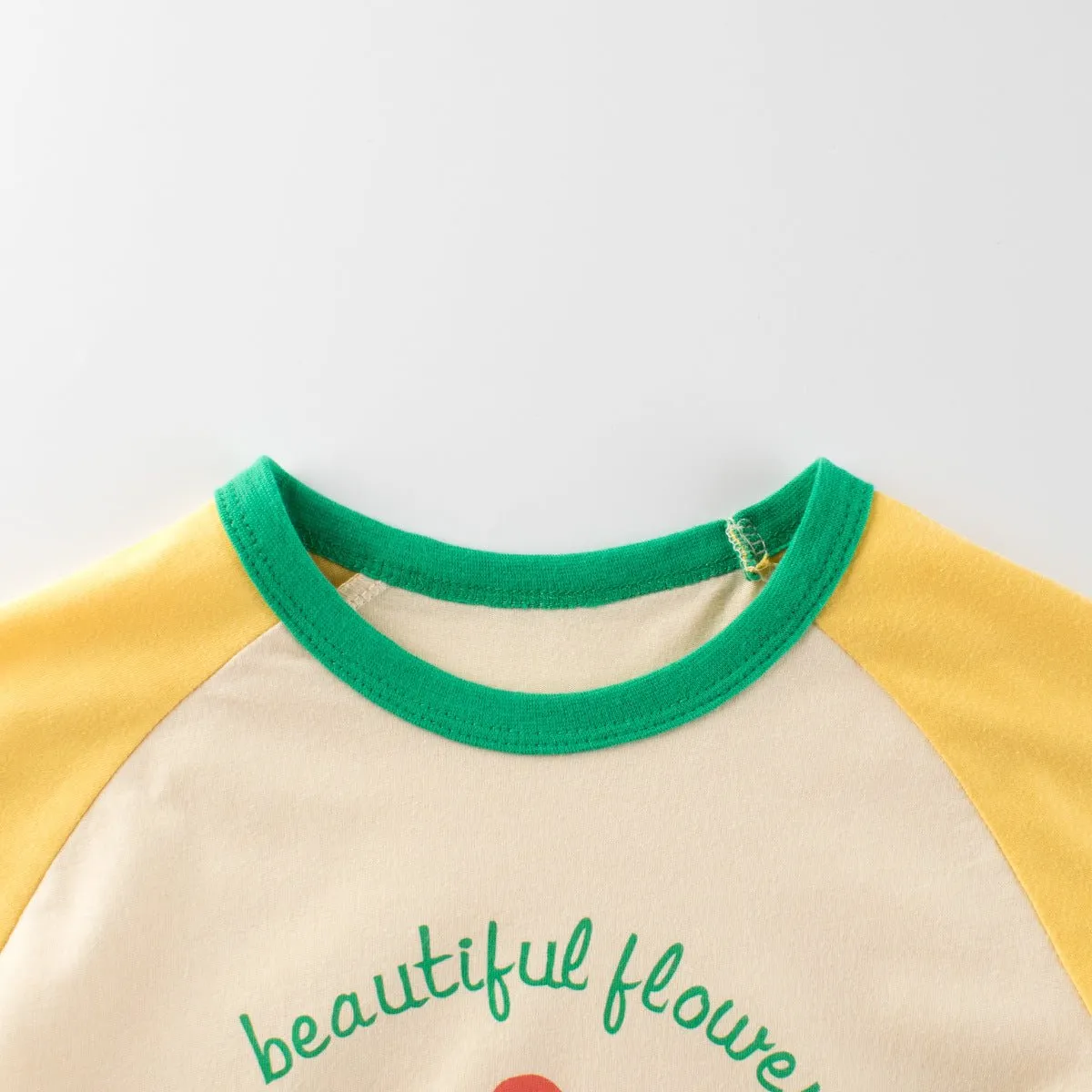 Toddler/Kid Girl's Short Sleeve Beautiful Flower Print Design T-Shirt